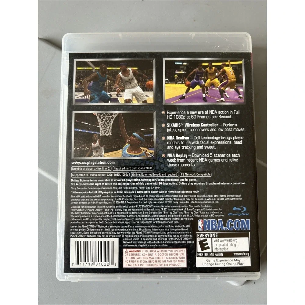 NBA 07‎ PS3 (Sony PlayStation 3, 2006)  Kobe